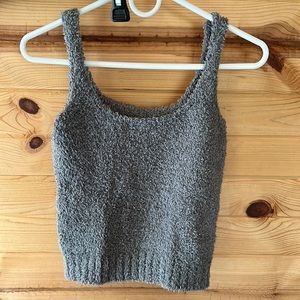 Skims cozy knit tank grey